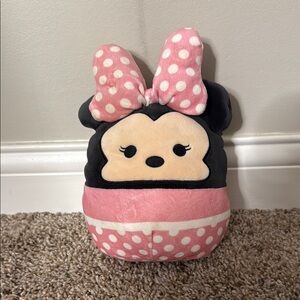 Disney Minnie Mouse Pink and Black Stuffed Animal